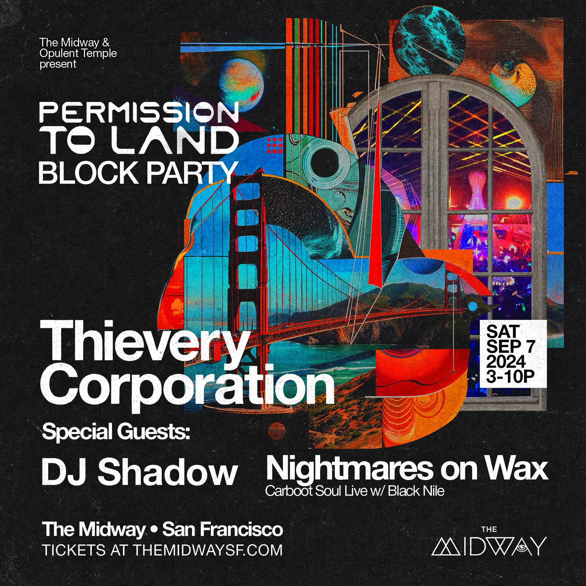 Thievery CorporationThievery Corporation, DJ Shadow, Nightmares on Wax: Block PartyThievery Corporation