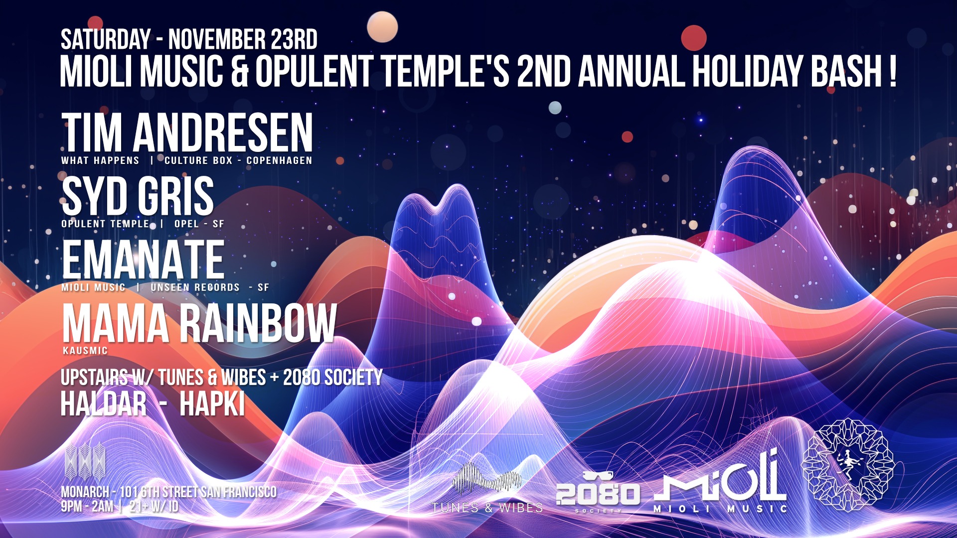 Mioli Music & Opulent Temple’s 2nd Annual Holiday Bash!